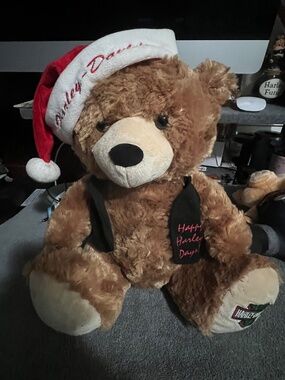 Harley Davidson Christmas Bear